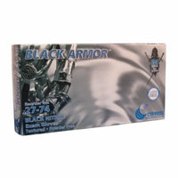 BLACK ARMOR Exam Glove NonSterile, Black, Powder Free, Nitrile, Ambidextrous, Fully Textured, Medium, Case of 1000