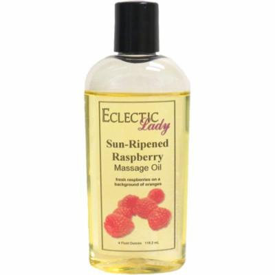 Sun Ripened Raspberry Massage Oil, 4 oz