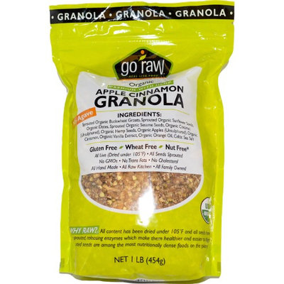 Go Raw, Organic Granola, Apple Cinnamon, 1 lb (pack of 3)