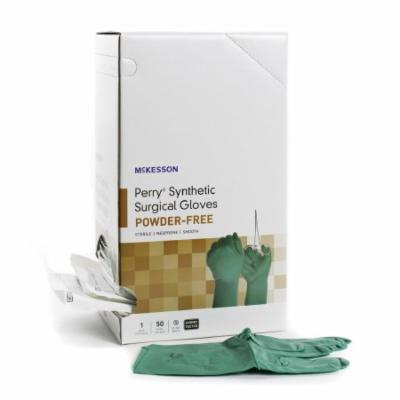 McKesson Perry Performance Plus Surgical Glove Sterile Dark Green Powder Free Neoprene Case of 400
