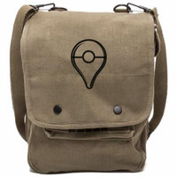 Pokemon Go Plus Button Canvas Crossbody Travel Map Bag Case