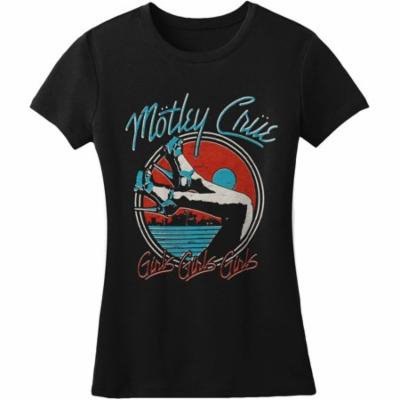 Motley Crue Heels V3 Women's Junior Top Black