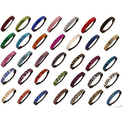 Kenz Laurenz 12 Pack Glitter Headbands U PICK (Available in LOTS of COLORS) - Elastic Stretch Sparkly Fashion Headband for Teens Girls Women...