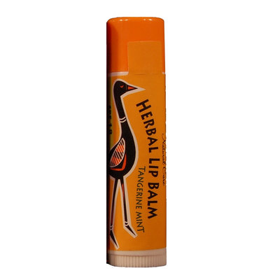 Emu Oil Herbal Lip Balm Fresh Tangerine Mint SPF 18 emulate Natural Care .15 oz Stick