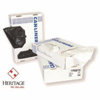 Heritage Trash Bag LLDPE Super Tuf Duty Clear 40 - 45 gal. 0.90 Mil. 40 X 46 Inch Twist Tie Flat Pack Case of 100