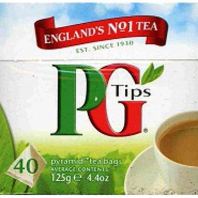 PG Tips Pyramid Bags, Black Tea 40 ct (Pack of 6)