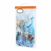 Reiko IPhone 7 Streak Marble Cover Cell Phone Case - Blue