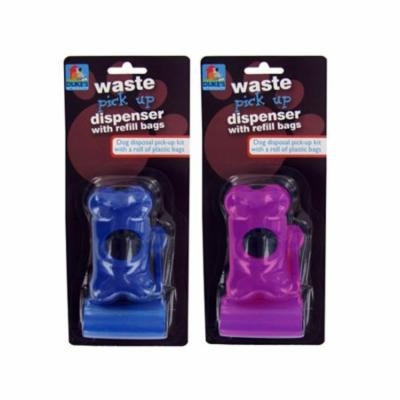 Dog waste bag dispenser with refill bags - Pack of 48