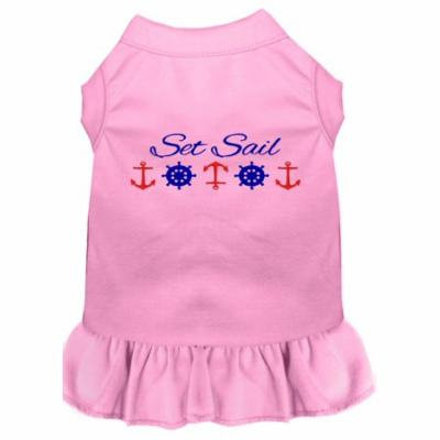 Set Sail Embroidered Dog Dress Light Pink Xl (16)