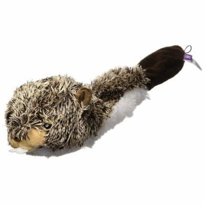 Multipet Bouncy Burrow Beaver 20-Inch No Stuffing Dog Toy