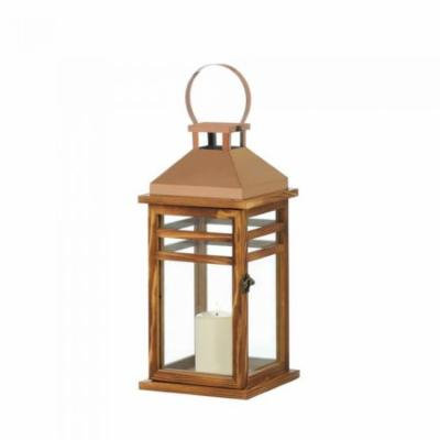 CONTEMPORARY ROSE GOLD TOP LANTERN
