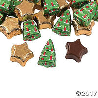 Christmas Tree & Star Chocolate Candy Pack of 2
