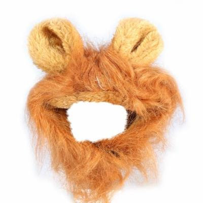 3Colors Fashionable Pet Cat Dog Puppy Wig Autumn Winter Costume With Ears