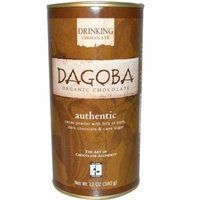 Dagoba Organic Chocolate, Drinking Chocolate, Authentic, 12 oz (pack of 4)