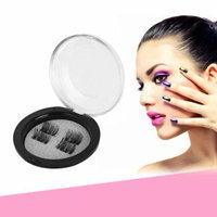4Pcs Magnetic Eyelash False Lashes Non-glue Magnetic Lashes False Eyelashes Makeup Toiletry Cosmetics 3D Lashes Kit Set
