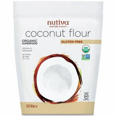 Nutiva, Coconut Flour, Gluten Free, 3 lb(pack of 4)