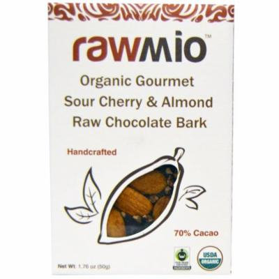 Rawmio, Organic Gourmet Sour Cherry and Almond Raw Chocolate Bark, 1.76 oz(pack of 6)