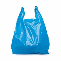 SafePro JSB, 16x10x28-Inch Blue Plastic Jambo T-Shirt Shopping Bags, Polyethylene Grocery Bags, 200-Piece Case