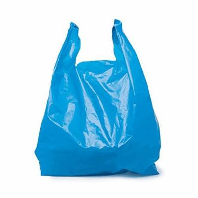 SafePro JSB, 16x10x28-Inch Blue Plastic Jambo T-Shirt Shopping Bags, Polyethylene Grocery Bags, 200-Piece Case