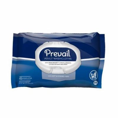 Prevail Adult Soft Washcloths Scented, 8'' x 12'', 48 Count, 10 Pack