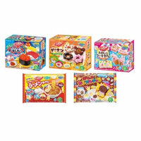 Kracie Popin' Cookin' DIY Gummy Candy Making Kit 5-Piece Box/Bag Set B (Sushi, Donut, Ice Cream, Ramen, Colorful Chocolate)