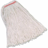 Rubbermaid Commercial 640-F117-00-WH 20 oz Premium Cut-End Dura Pro 4ply Cotton Mop - Case of 12, White
