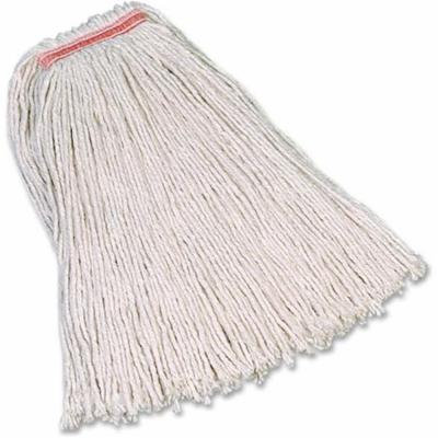 Rubbermaid Commercial 640-F117-00-WH 20 oz Premium Cut-End Dura Pro 4ply Cotton Mop - Case of 12, White