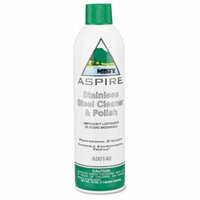 Misty Aspire Stainless Steel Cleaner & Polish, Lemon Scent, 16 oz. Aerosol Can - Includes 12 per case.