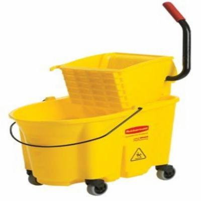 YELLOW MOPPING BUCKET AND WRINGER COMBO PACK