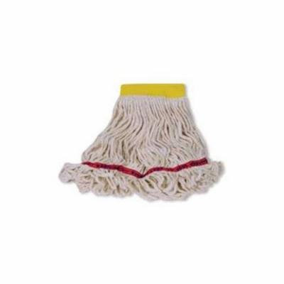 Rubbermaid Commercial Swinger Loop Wet Mop Heads, Cotton/Synthetic, White, Medium - six wet mop heads per case.