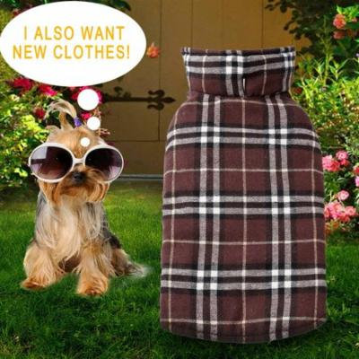Waterproof Reversible Dog Coat Puppy Jacket Autumn Winter Pet Dog Clothes