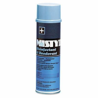 Misty Hospital Disinfectant & Deodorant, Fresh Scent, 16.5 oz Aerosol Can - 12 cans.