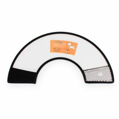 Dogaccessories Petdog Safety Pet Dog Anti-Biting Ring Collars Abs Dog Cat Grooming Protective Cover Wound Healing Cone Collar Pet Dog Supplies Transparent & Black