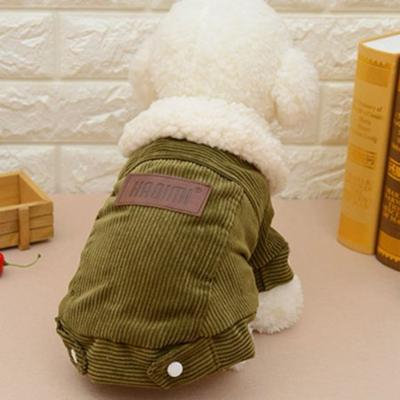 Berber Fleece Dog Jacket Warm Coat Winter Dog Clothes Outer Garment Outfit