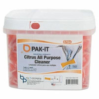 Pak-It. 578420003400 Citrus All-Purpose Cleaner, Citrus Scent, 100/Tub