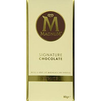 Magnum Signature Chocolate White Block, 90 g (Pack of 3)