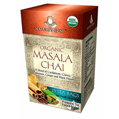 Nature's Guru Organic Masala Chai Tea Bags 25 CT