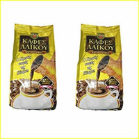 2 x 200g GOLD Laikou the Traditional Cyprus Greek Ground Coffee from Freshly Roasted Coffee Beans