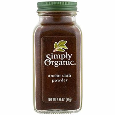 Simply Organic Ancho Chili Powder Certified Organic, 2.85 Ounce, 3 Jars