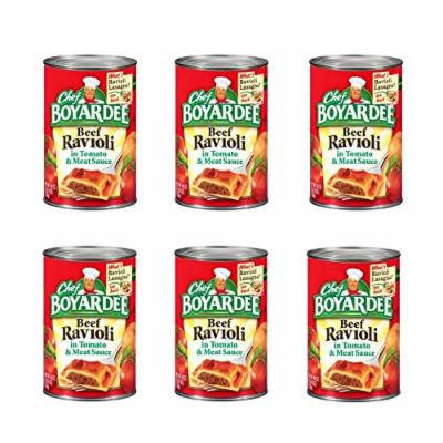Chef Boyardee Beef Ravioli in Tomato & Meat Sauce 40 oz (Pack of 6)