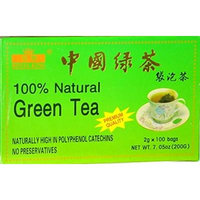 CHINESE PREMIUM GREEN TEA (100 BAG each box) Royal King Brand (pack of 5) (5)