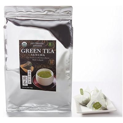 Zen no Ocha Japanese Green Tea Sencha 100 pieces 1.5g Tea Bags Organic Made in Kyoto Japan