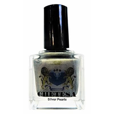 CHETESA Gems Collector Nail Lacquer, Non-Toxic, Silver Pearls, 0.50 oz.