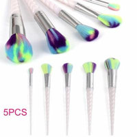 Vandlife colorful man-made fibers Spiral 5pcs Unicorn makeup brush
