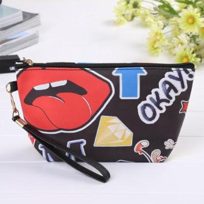 Grils Toiletry Makeup Bag Print Type Travel Organizer Storage Pouch Clutch Bag SPPYY