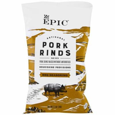 Epic Bar, Artisanal Pork Rinds, BBQ Seasoning, 2.5 oz (pack of 6)