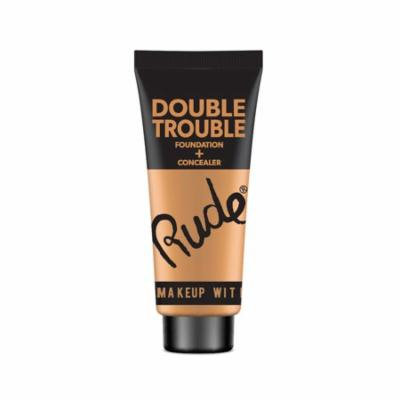 RUDE Double Trouble Foundation + Concealer - Tan