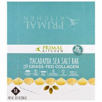 Primal Kitchen, Macadamia Sea Salt, Grass-Fed Collagen, 12 Bars, 1.7 oz (49 g) Each(pack of 1)