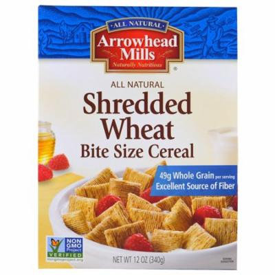 Arrowhead Mills, Shredded Wheat, Bite Size Cereal, 12 oz (pack of 12)