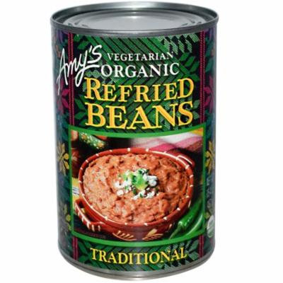 Amy's, Vegetarian Organic Refried Beans, Traditional, 15.4 oz(pack of 6)